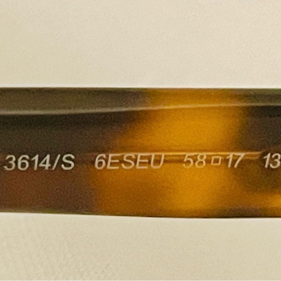 Authentic Gucci Sunglasses 58MM - Black & Tortoise Shell - Picture 5 of 6